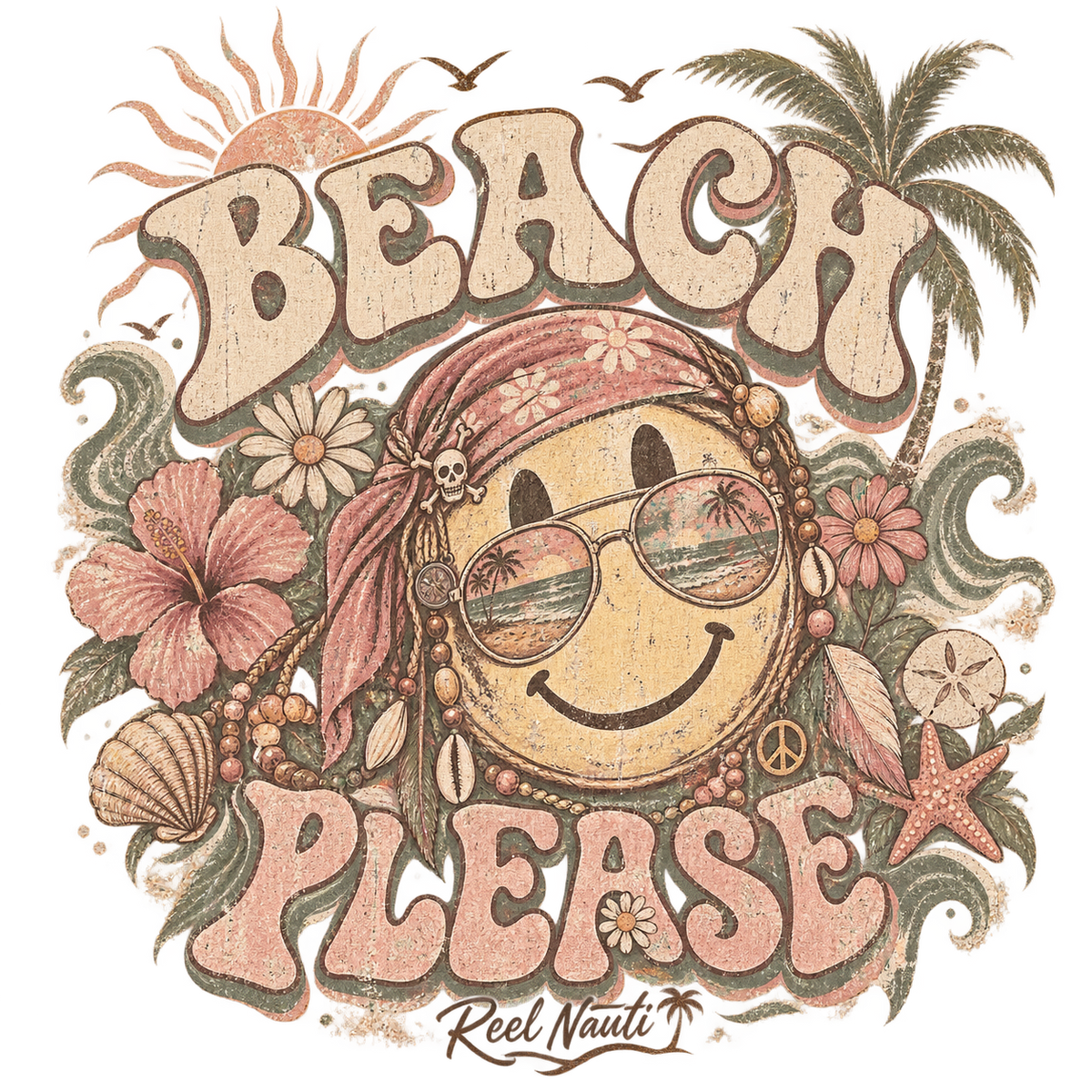 60's-70's Peace Love Vintage Surf T-Shirt
