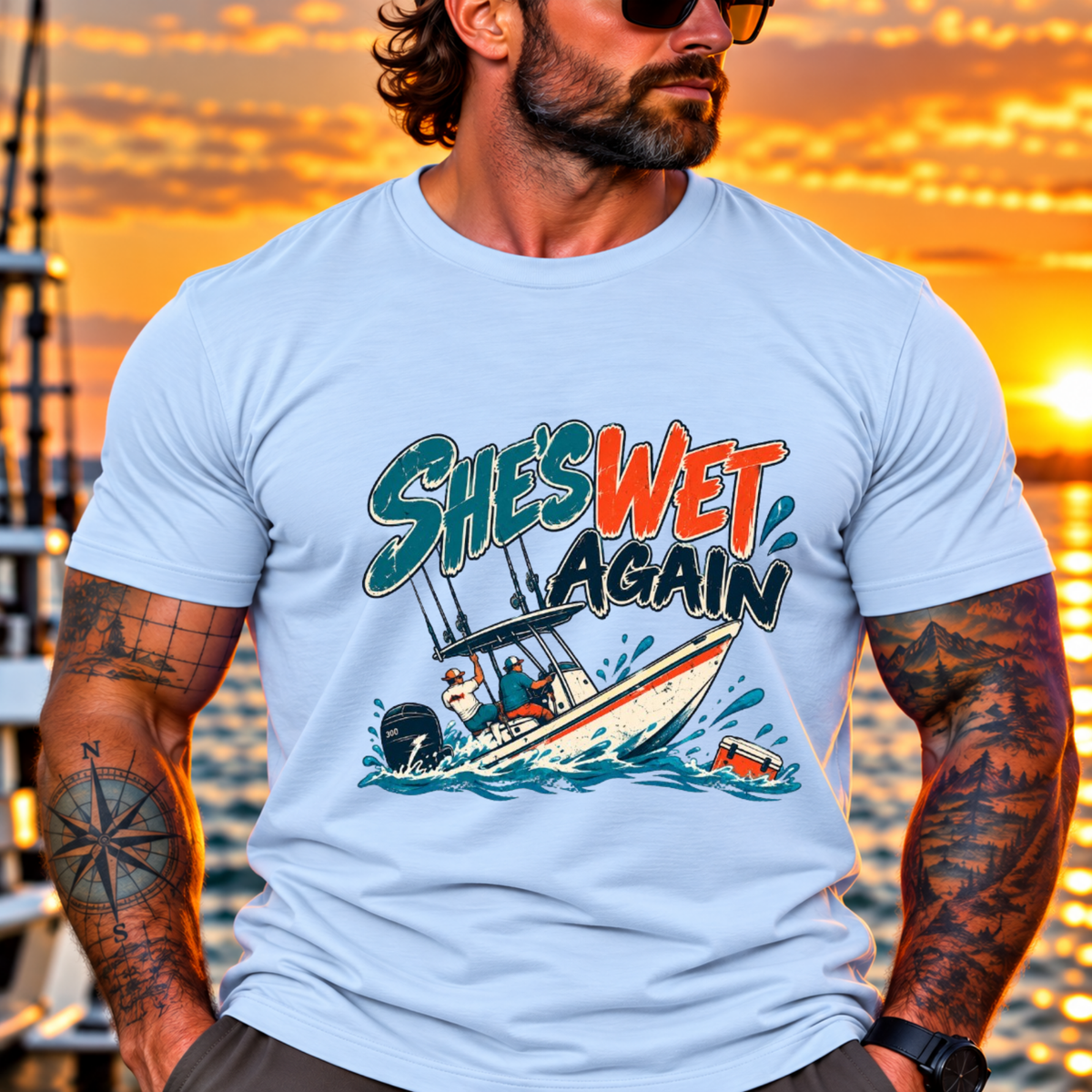 The Boat is Wet Coastal T-Shirt