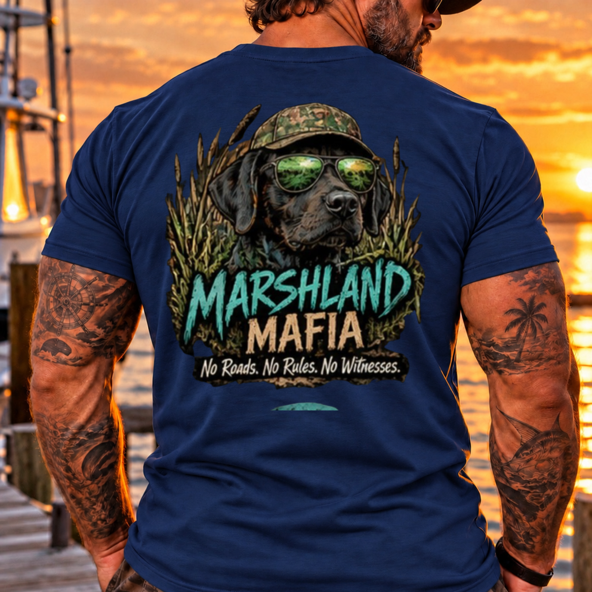 Marshland Mafia Black Lab Tee