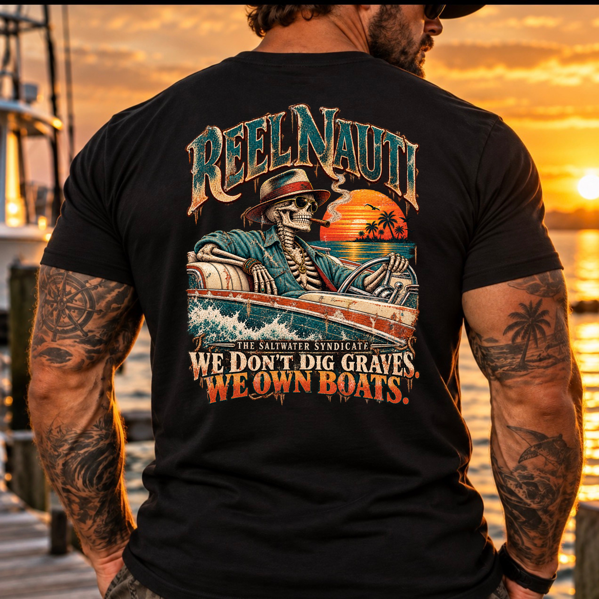 We Don’t Dig Graves We Have Boats Outlaw Tee