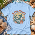 Reel Nauti Mermaid Retro Coastal Beach T-Shirt