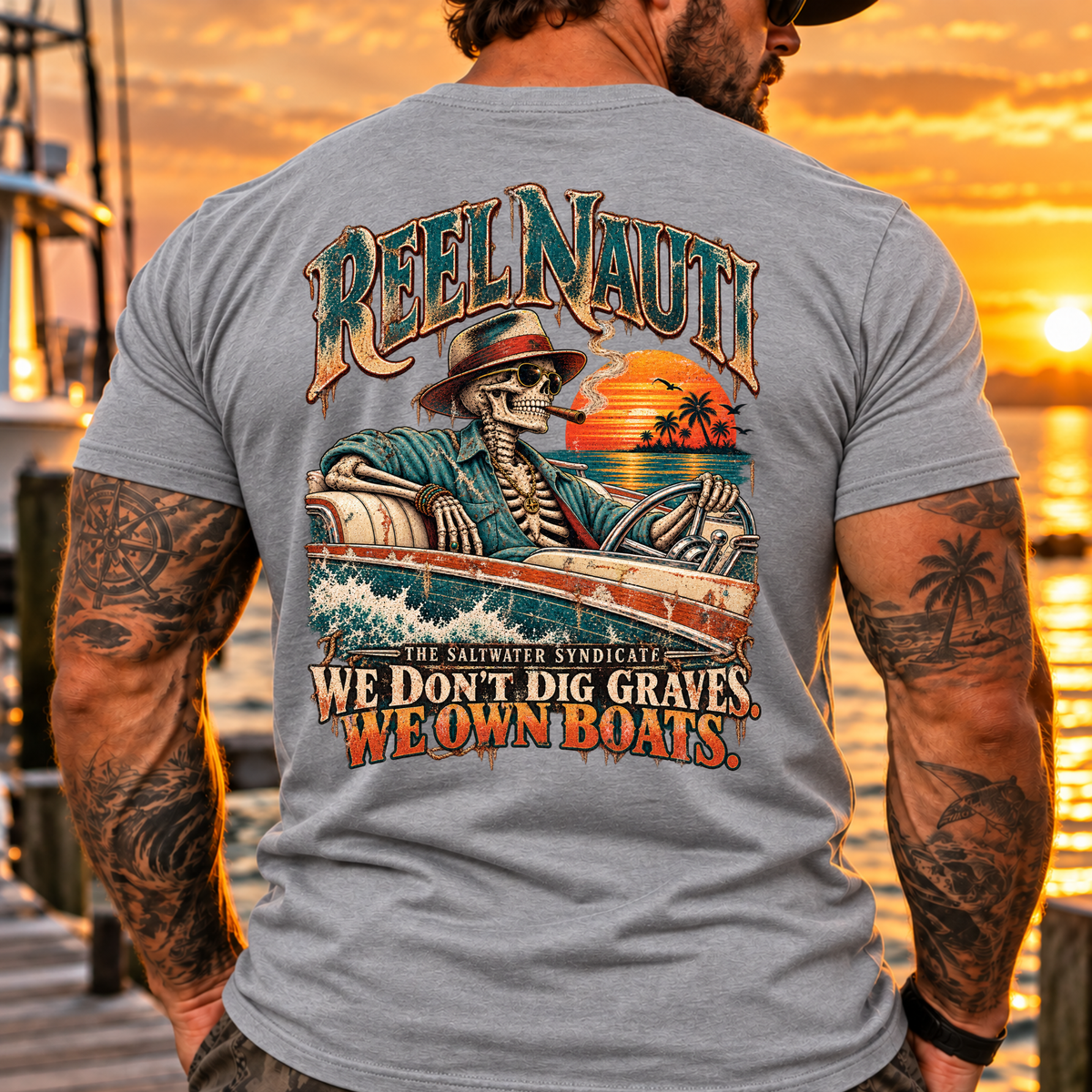 We Don’t Dig Graves We Have Boats Outlaw Tee