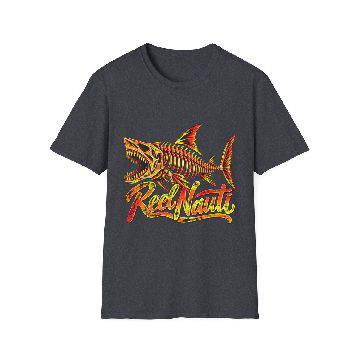 Reel Nauti Shark Red Offshore Retro T-Shirt