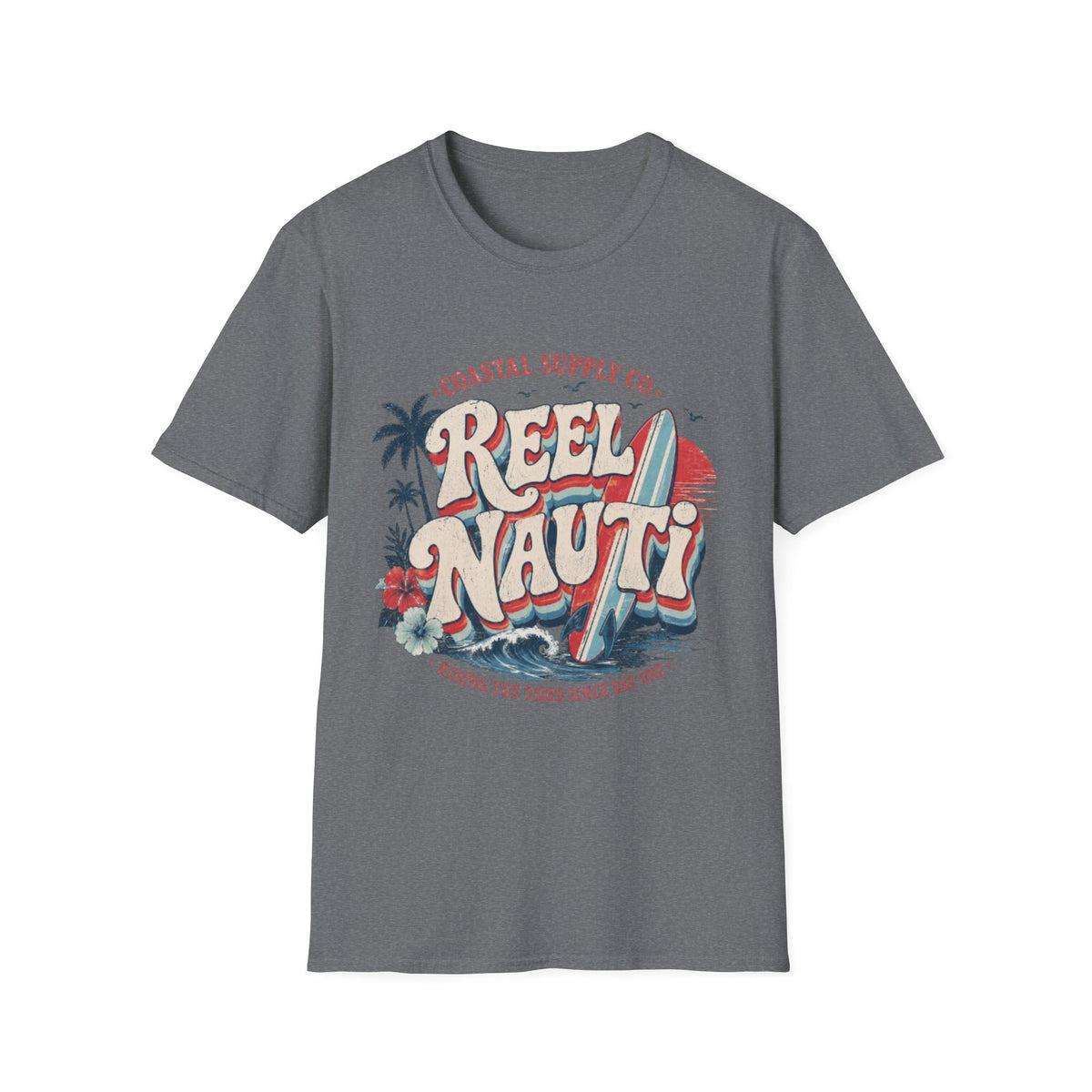 Reel Nauti Retro Surf Coastal T-Shirt