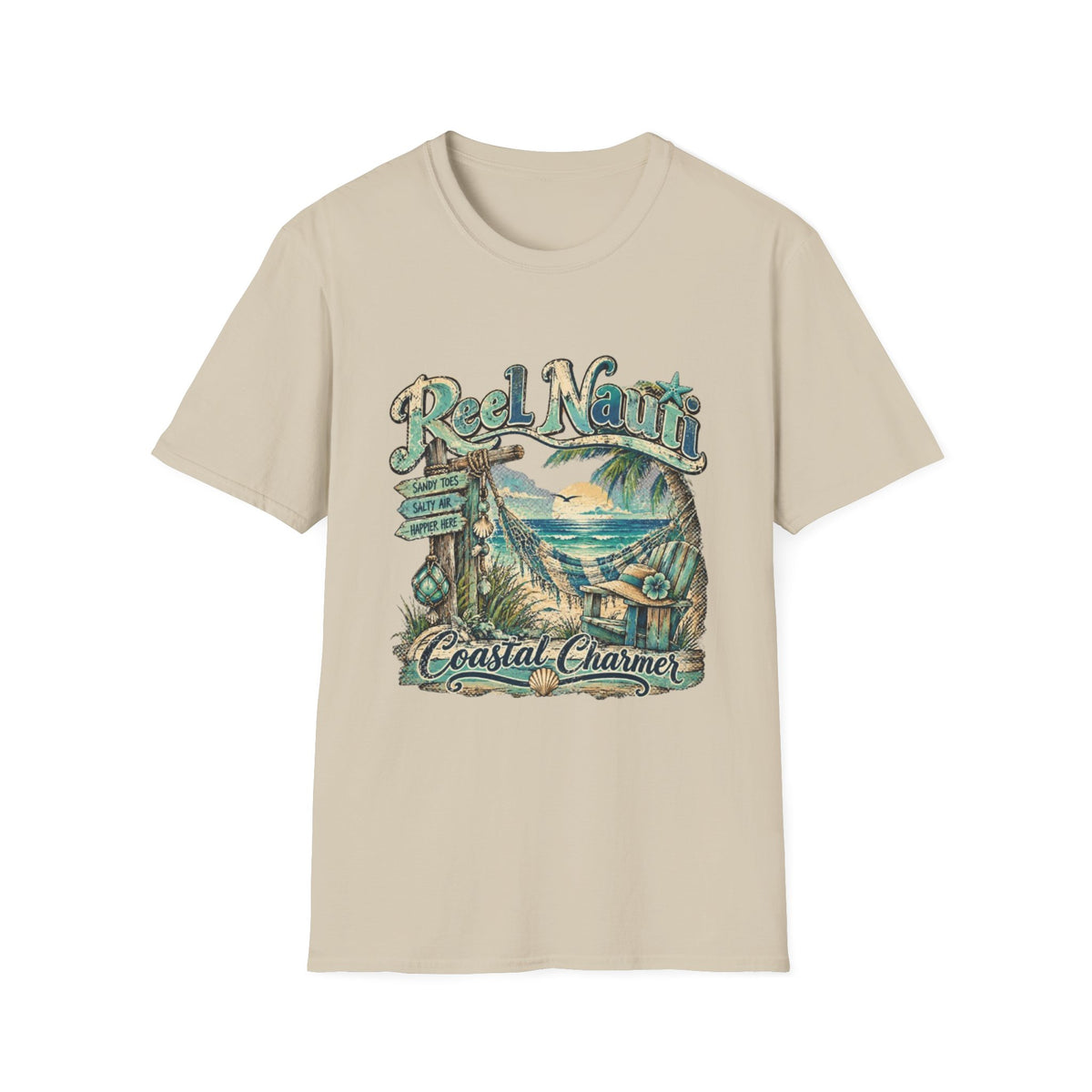 Reel Nauti Coastal Charmer Beach T-Shirt