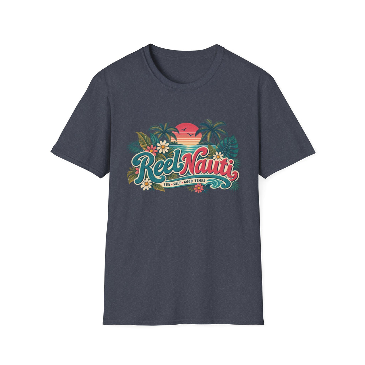 Reel Nauti Coastal Beach T-Shirt