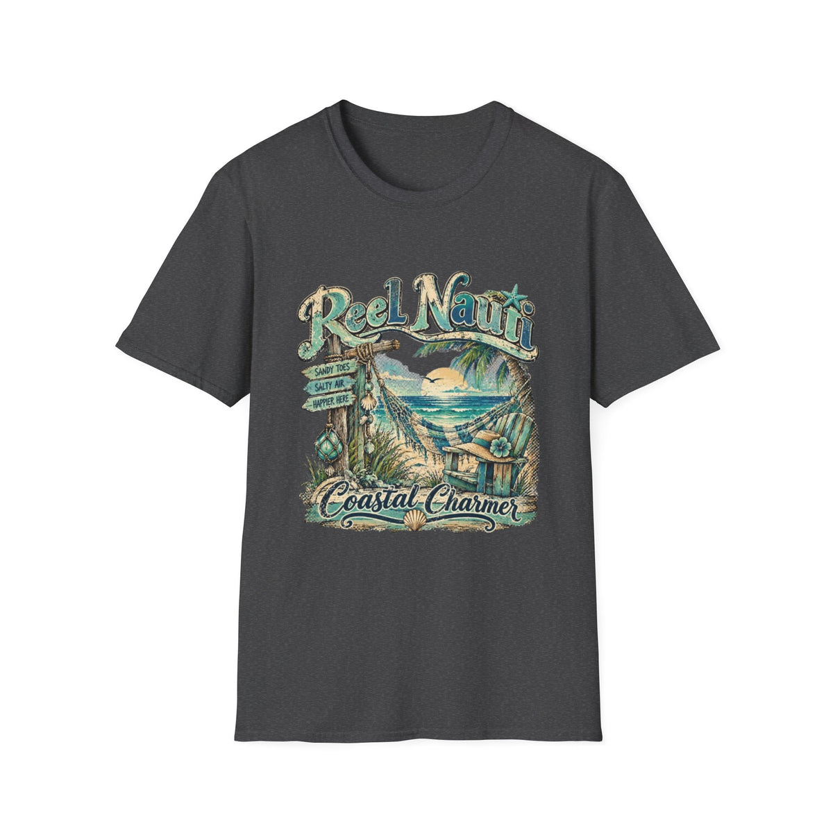 Reel Nauti Coastal Charmer Beach T-Shirt