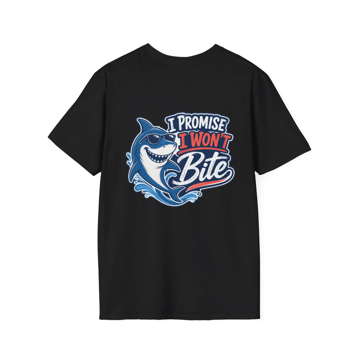 I Promise I Won’t  Bite Shark Reel Nauti Offshore Fishing Tee