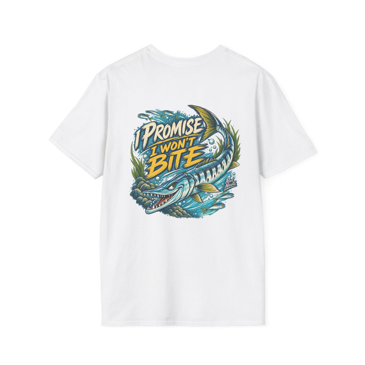 Reel Nauti Fishing T‑Shirt – Retro Nautical Humorous Angler Tee