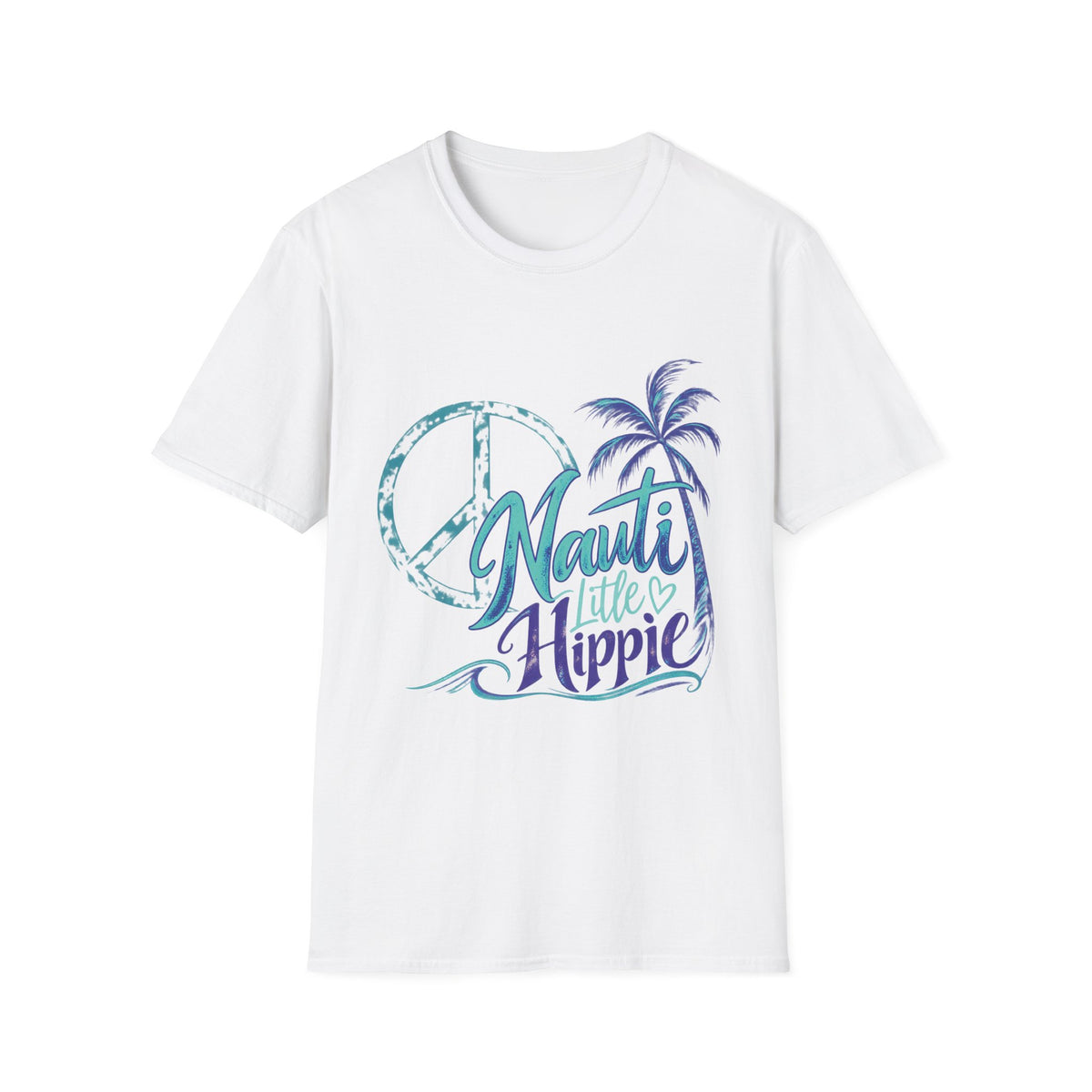 Nauti Little Hippie Retro Coastal Beach T-Shirt