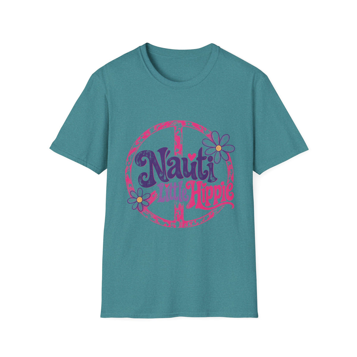 Nauti Little Hippie Retro Coastal Beach T-Shirt