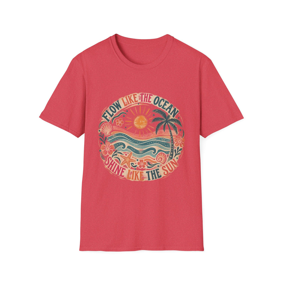 Flow Like The Ocean Short Sleeve T-Shirt