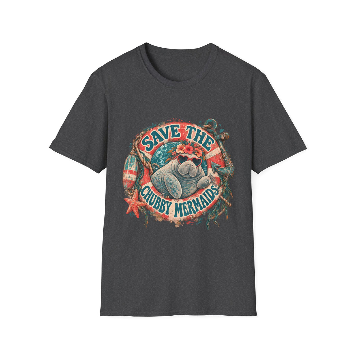 Save The Chubby Mermaids Short Sleeve T-Shirt