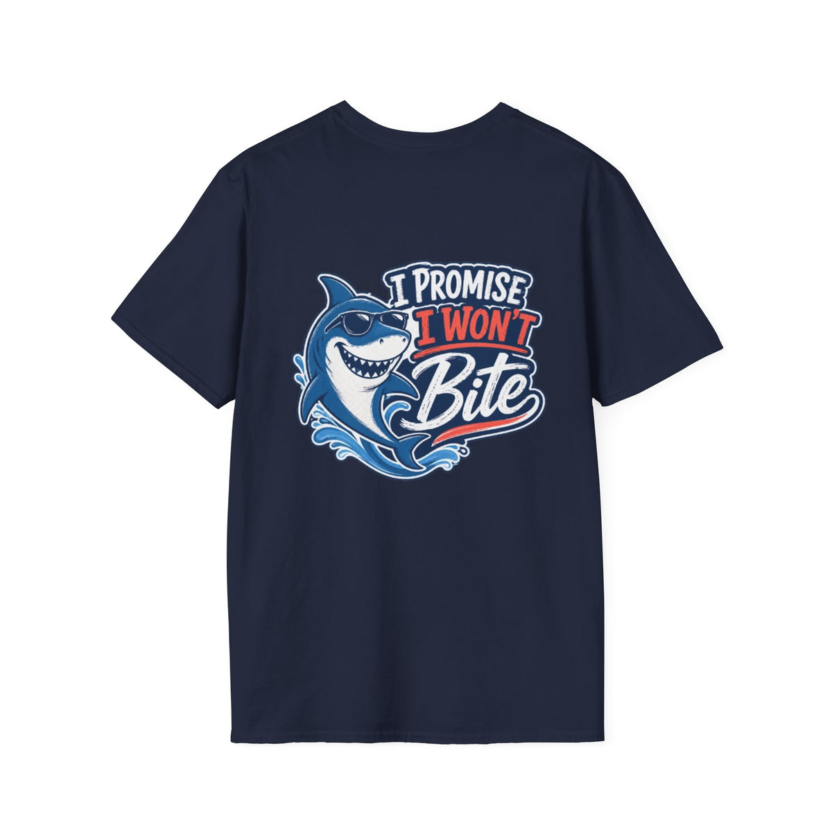 I Promise I Won’t  Bite Shark Reel Nauti Offshore Fishing Tee