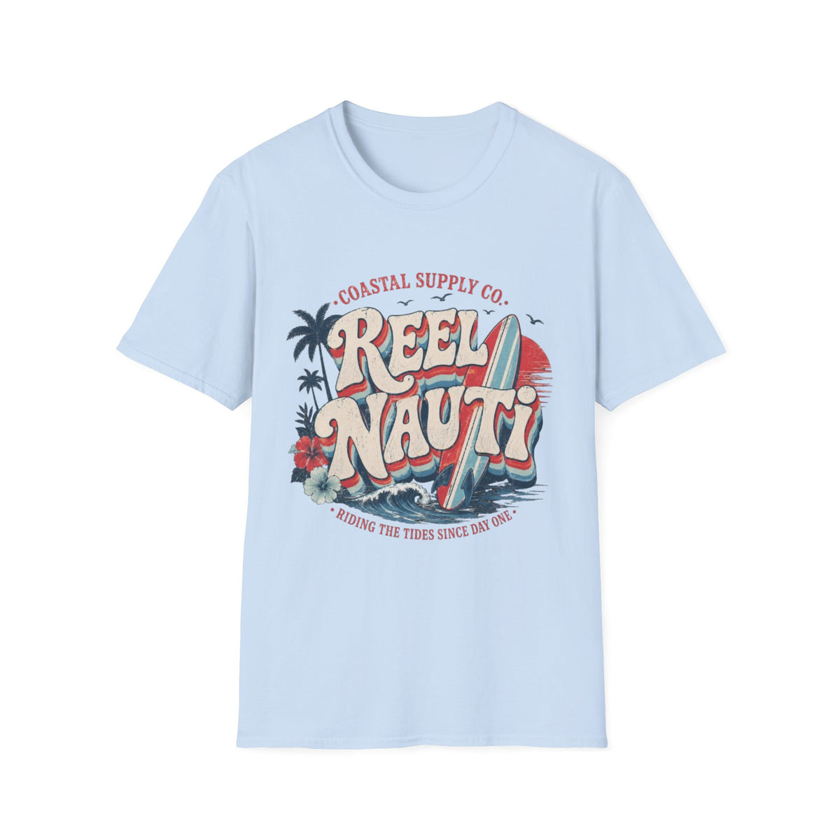 Reel Nauti Retro Surf Coastal T-Shirt