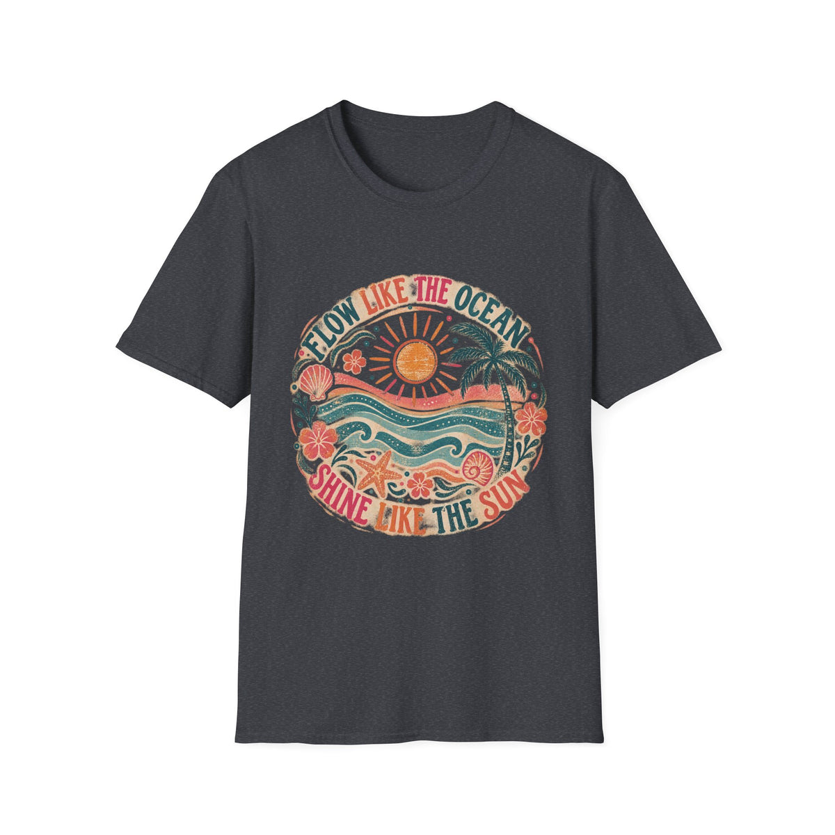 Flow Like The Ocean Short Sleeve T-Shirt