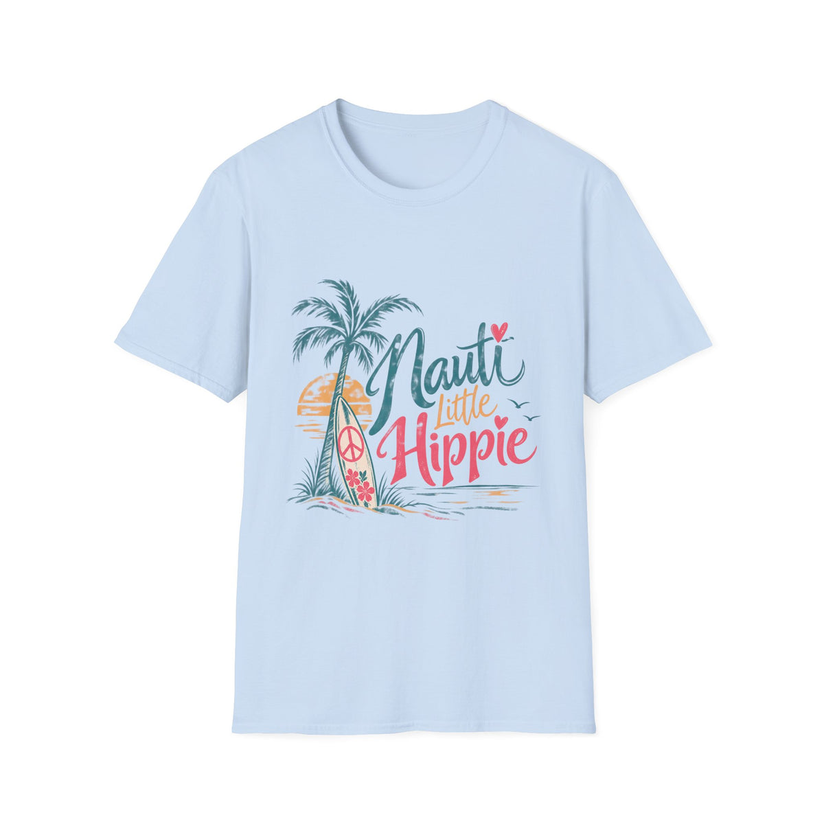Nauti Little Hippie Retro Coastal Beach T-Shirt