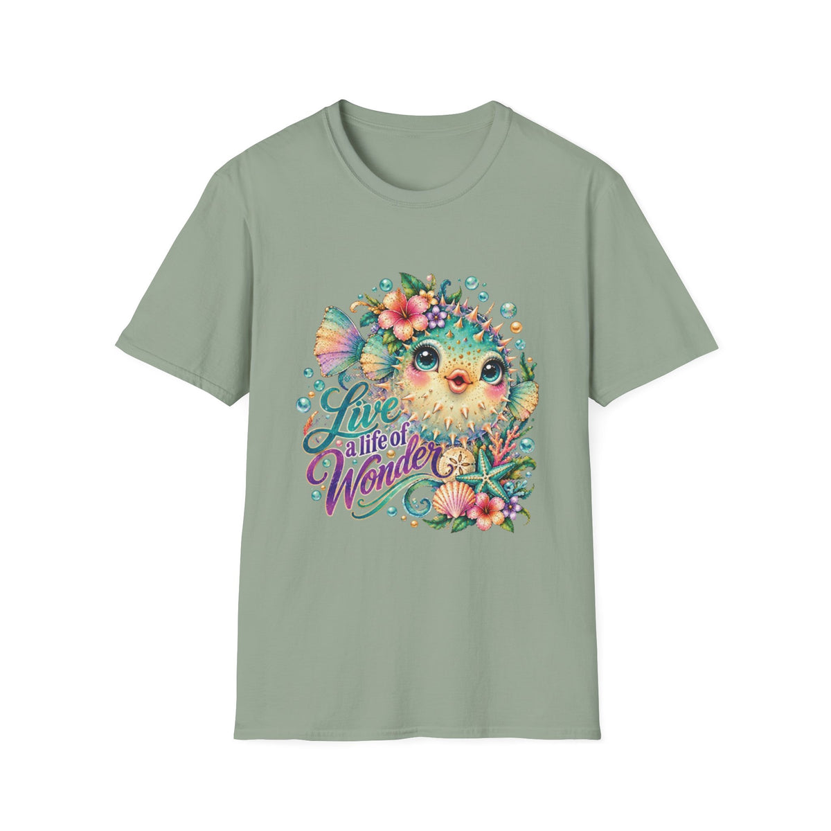 Live a Life of Wonder Reel Nauti Coastal Beach 
T-Shirt