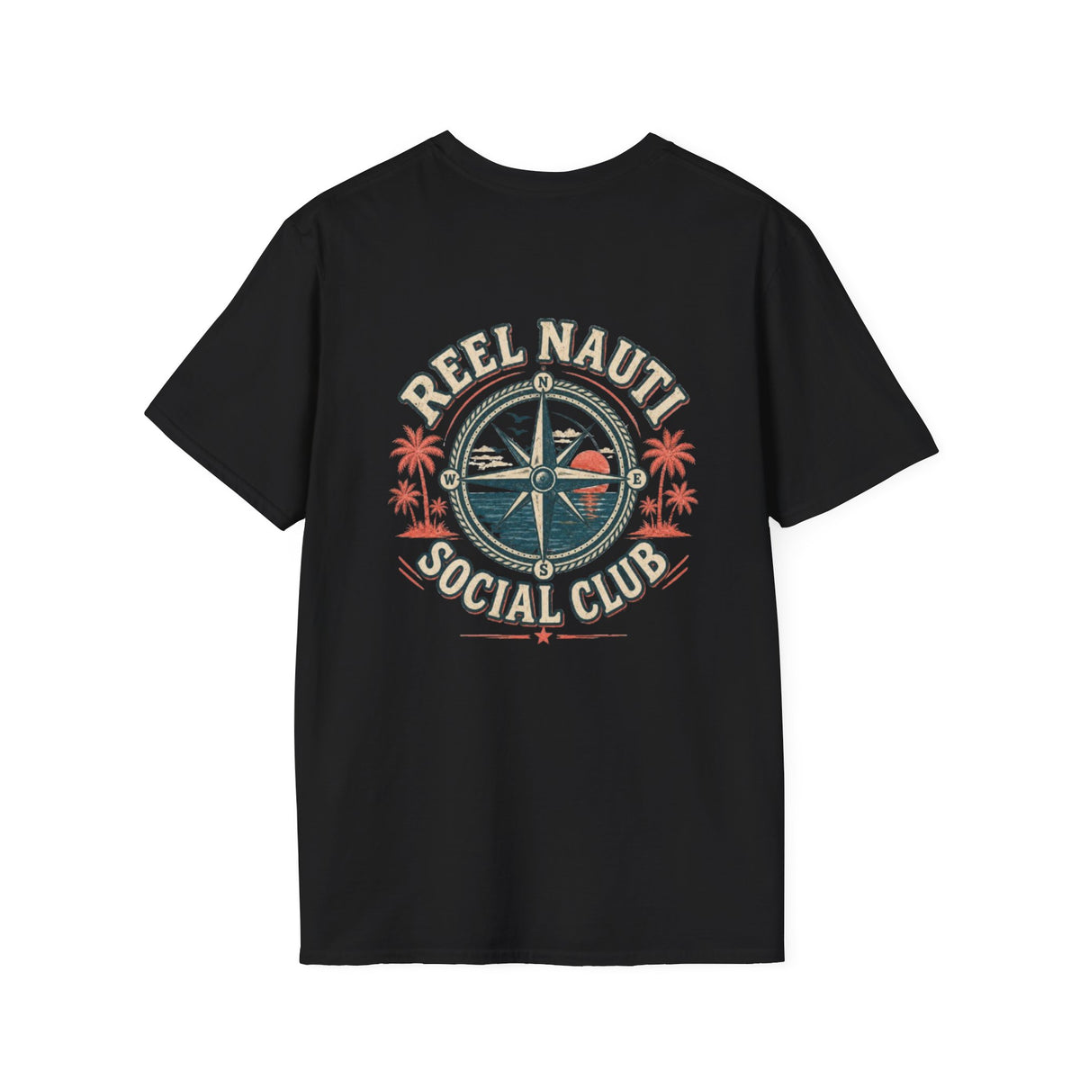 Reel Nauti Social Club Coastal Tee