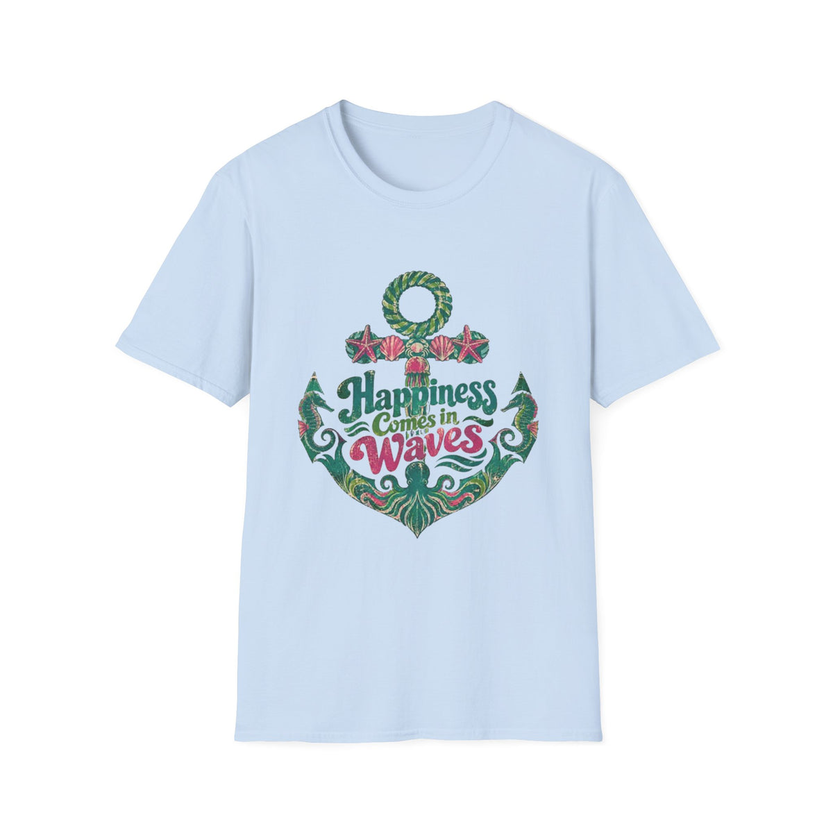 Nauti Little Hippie Retro Coastal Beach T-Shirt