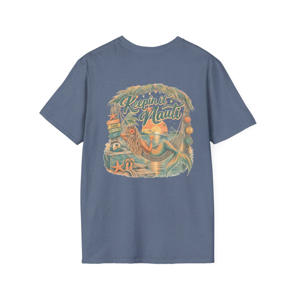 Keeping it Nauti Mermaid Coastal Beach Tee