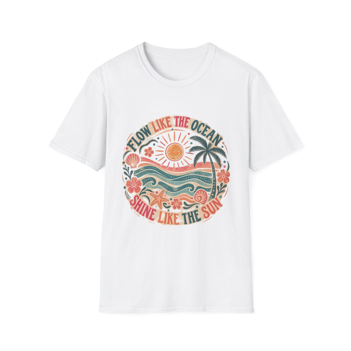 Flow Like The Ocean Short Sleeve T-Shirt