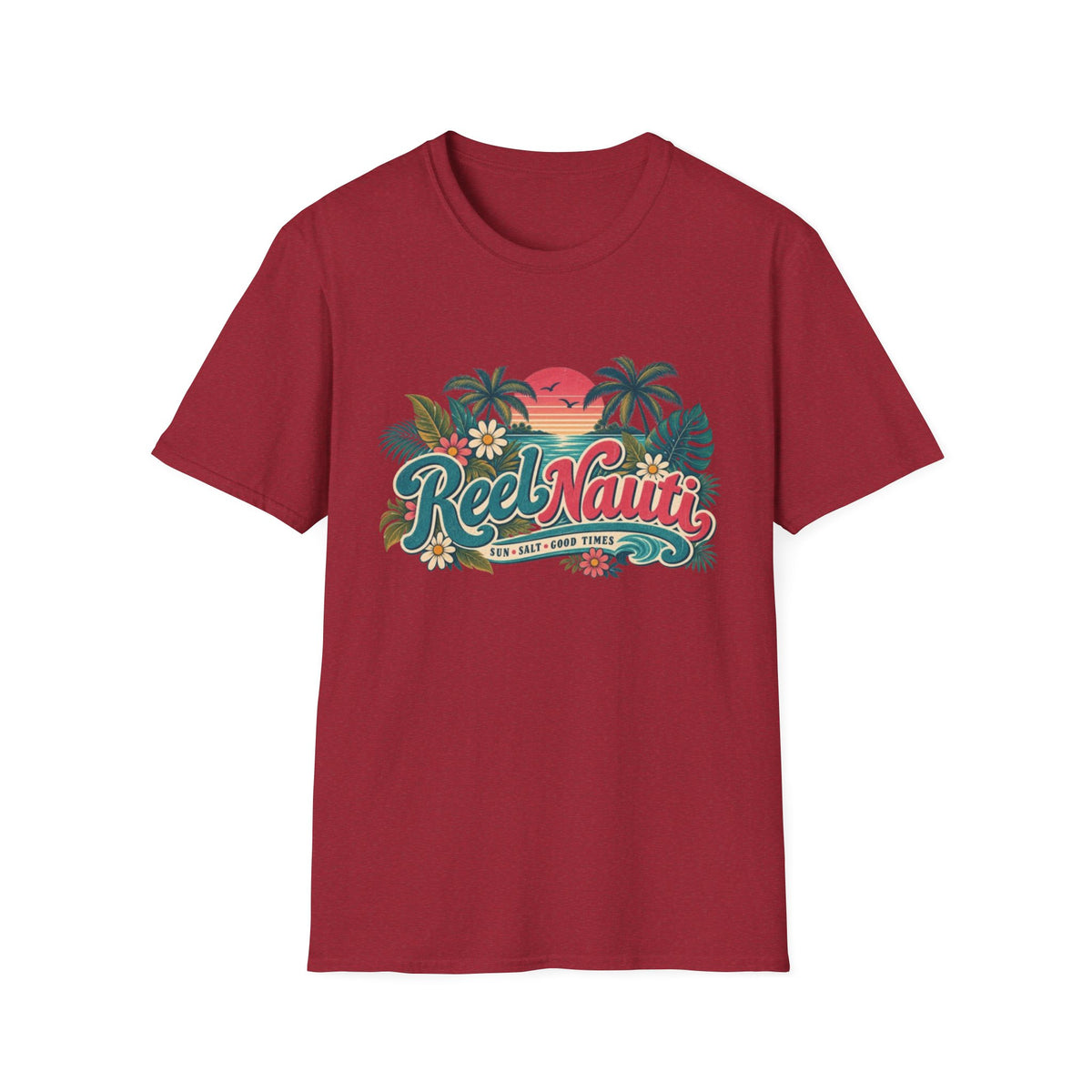 Reel Nauti Coastal Beach T-Shirt