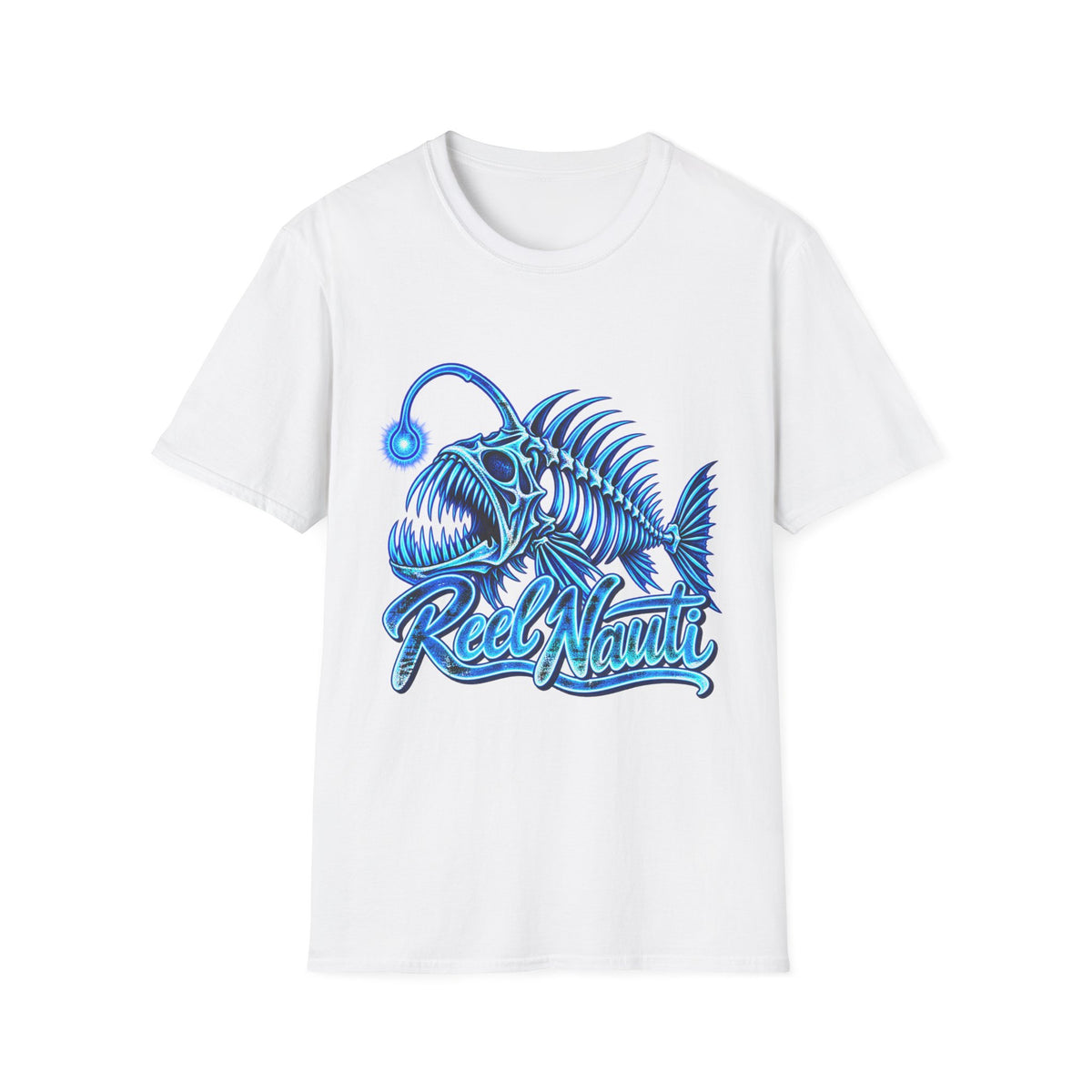Reel Nauti Blue Angler Fish Offshore Fishing T-Shirt