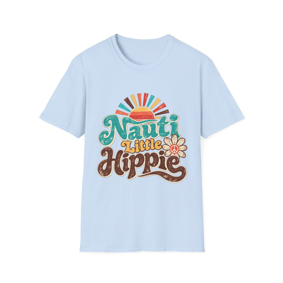 Nauti Little Hippie Retro Coastal Beach T-Shirt