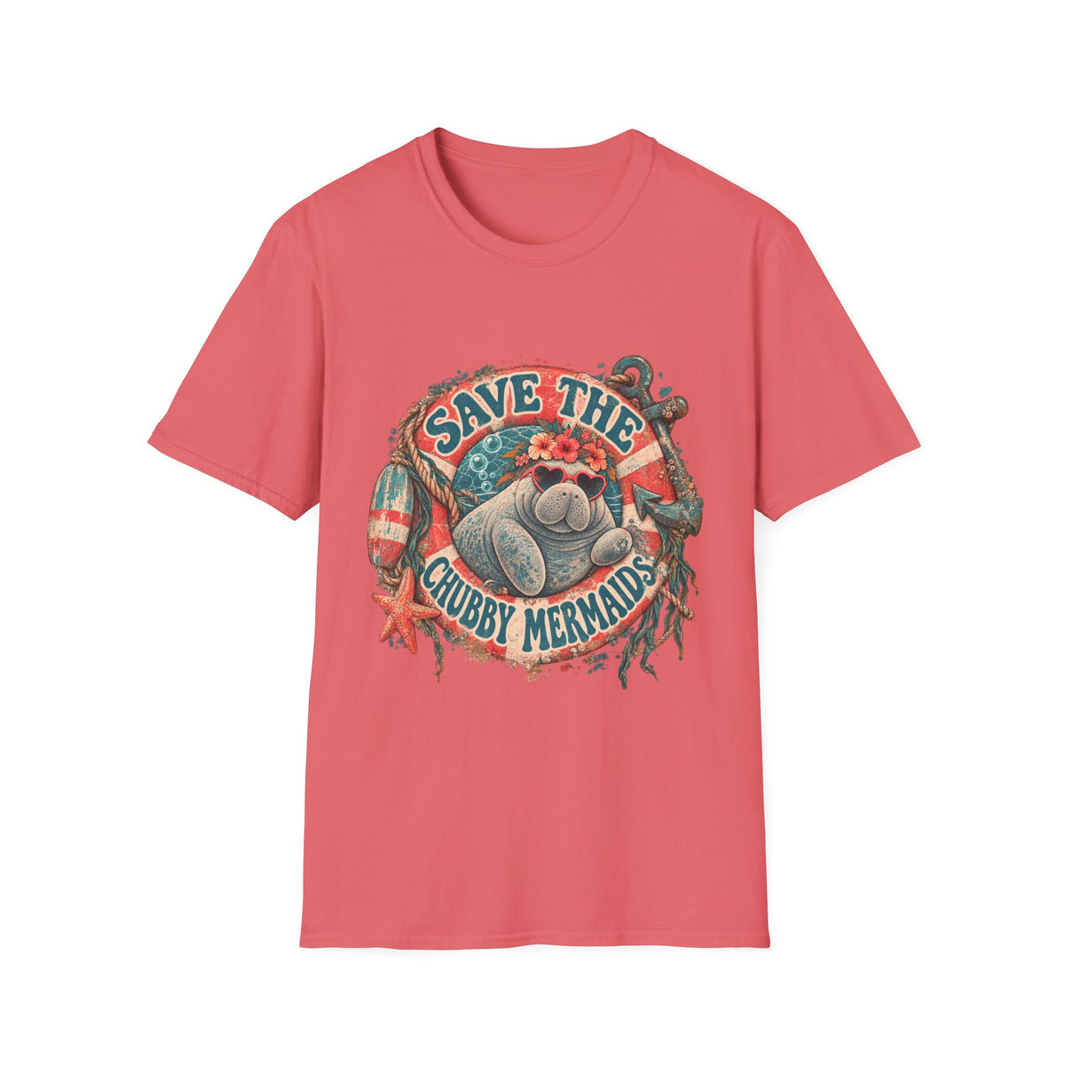 Save The Chubby Mermaids Short Sleeve T-Shirt