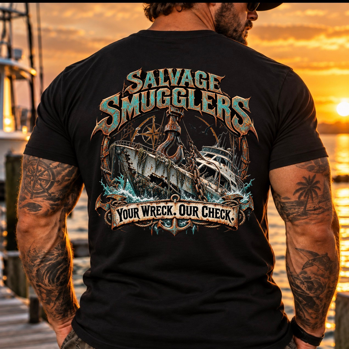 Salvage Smugglers Coastal Tee