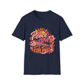 Peace Love and Fish Tales Retro Coastal Beach T-Shirt