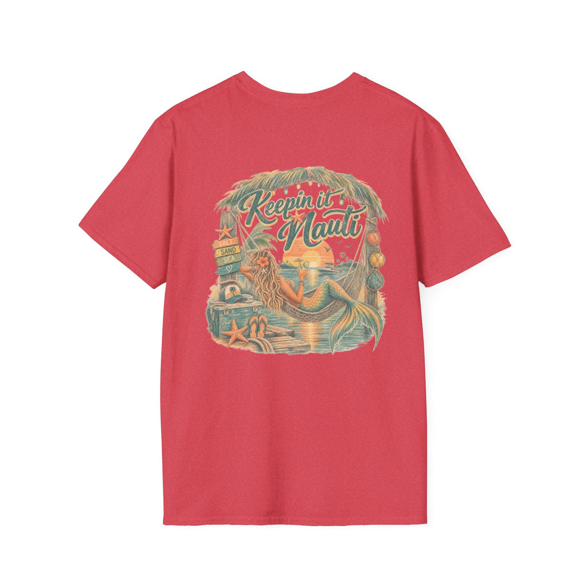 Keeping it Nauti Mermaid Coastal Beach Tee