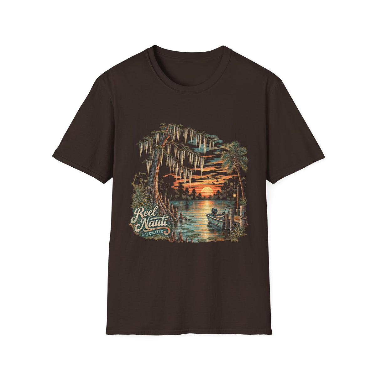 Backwater Reel Nauti Coastal Beach T-Shirt