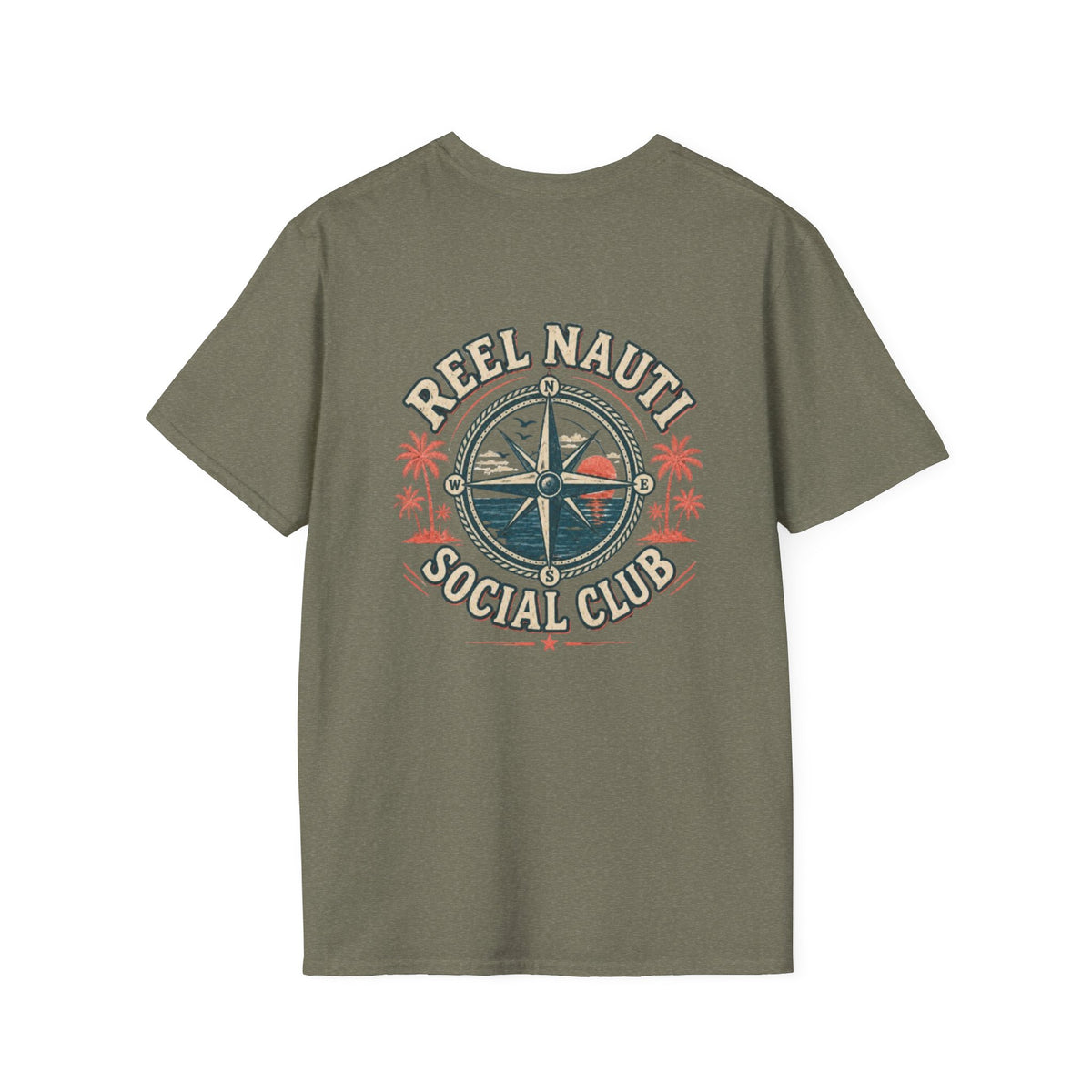 Reel Nauti Social Club Coastal Tee