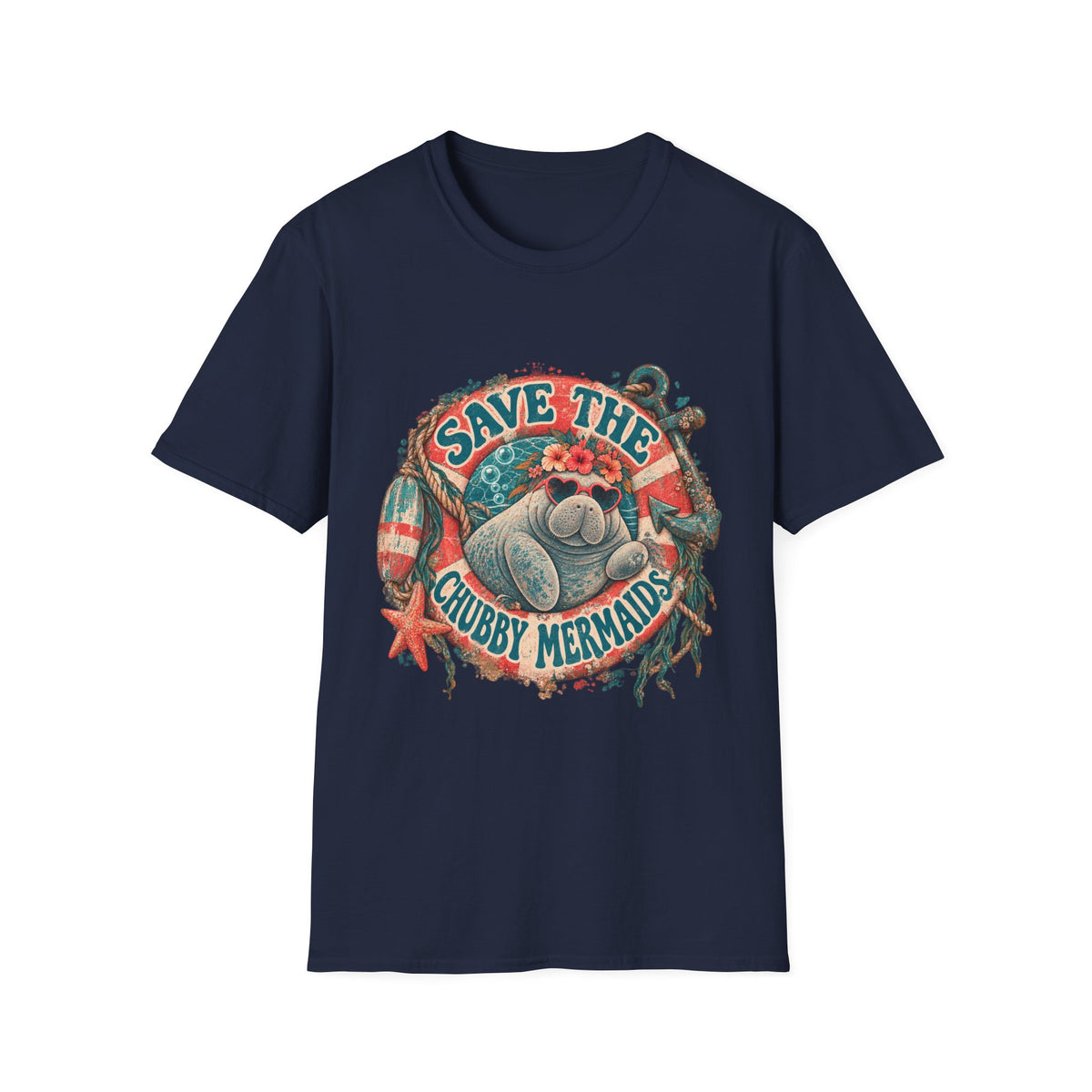 Save The Chubby Mermaids Short Sleeve T-Shirt