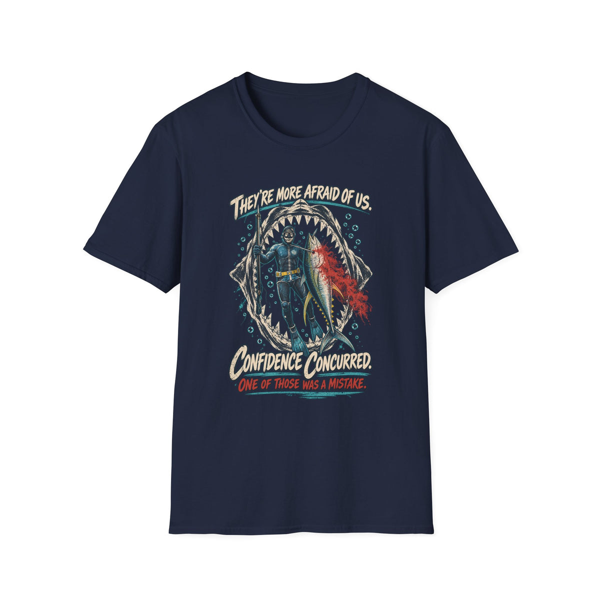Spearfishing Confidence Offshore Fishing T-Shirt