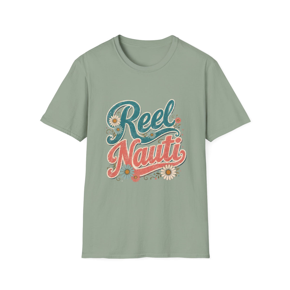 Reel Nauti Daisy Coastal Beach T-Shirt