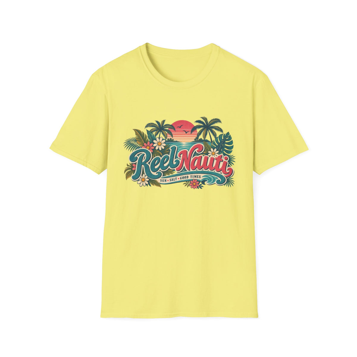 Reel Nauti Coastal Beach T-Shirt