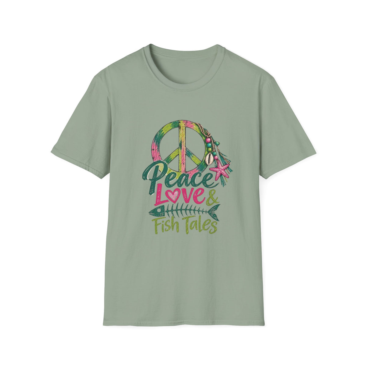 Peace Love and Fish Tales T-Shirti