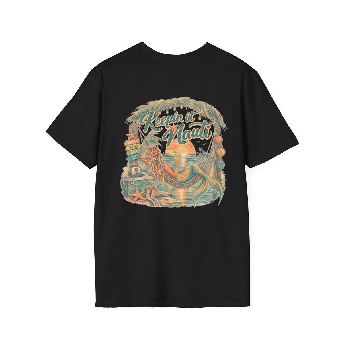 Keeping it Nauti Mermaid Coastal Beach Tee