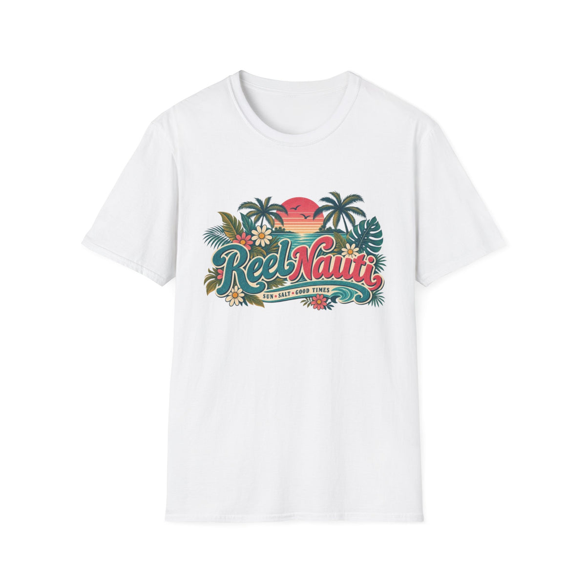 Reel Nauti Coastal Beach T-Shirt