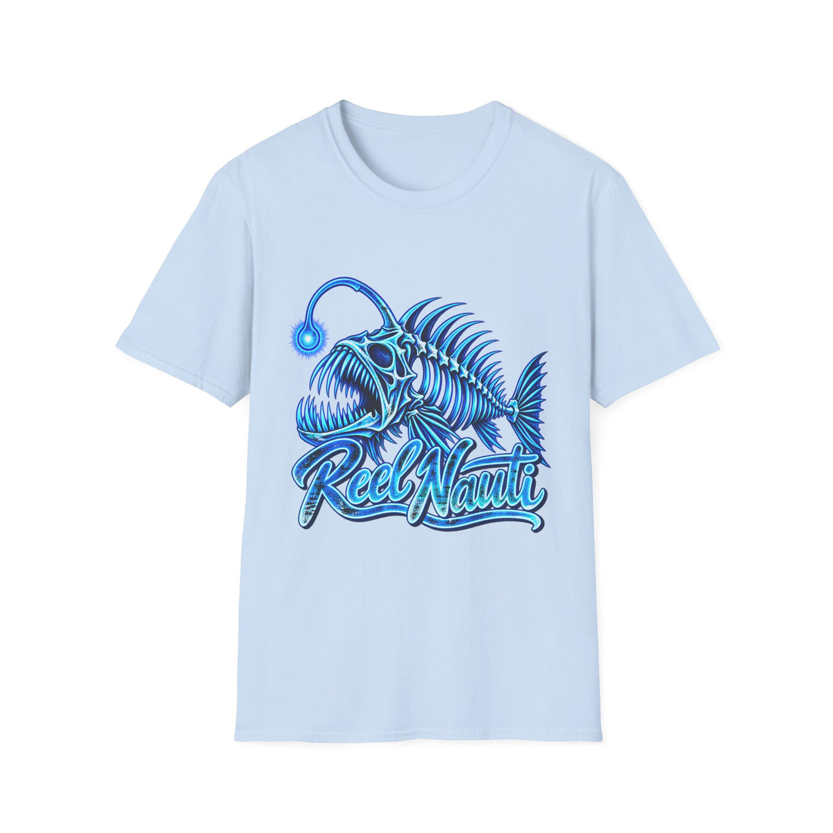 Reel Nauti Blue Angler Fish Offshore Fishing T-Shirt