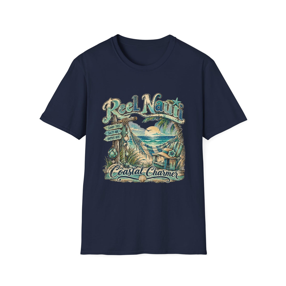 Reel Nauti Coastal Charmer Beach T-Shirt