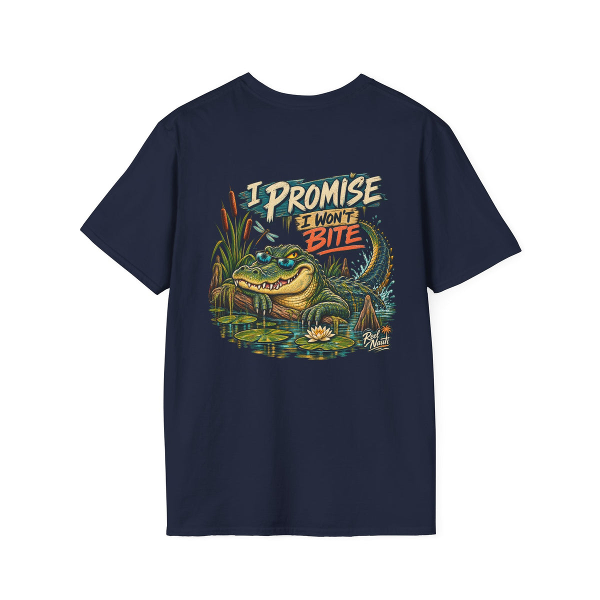 Reel Nauti I Promise I Won’t Bite Swamp Gator Fishing Tee