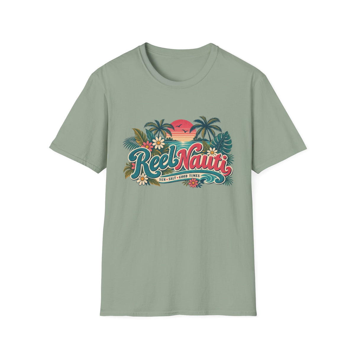 Reel Nauti Coastal Beach T-Shirt