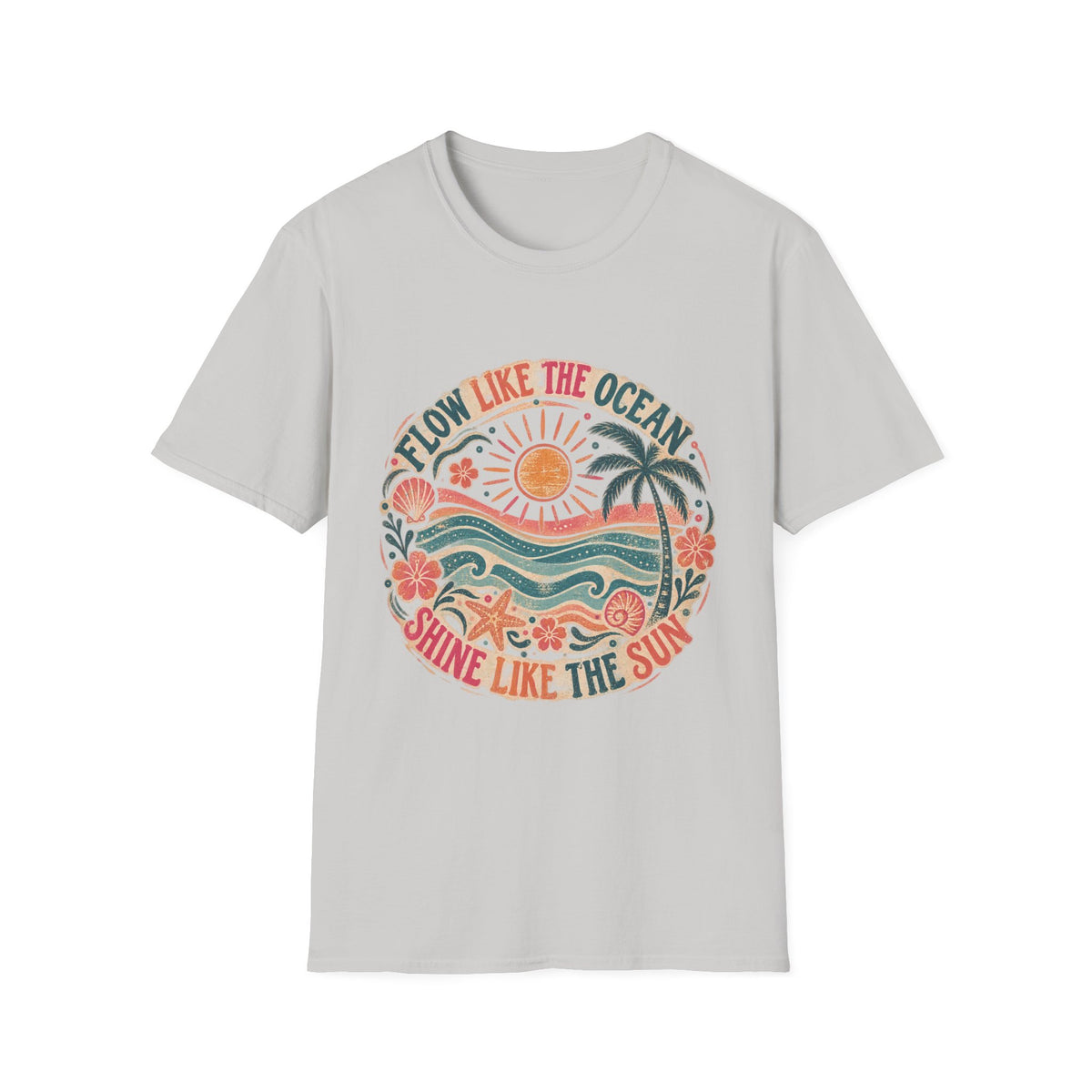 Flow Like The Ocean Short Sleeve T-Shirt