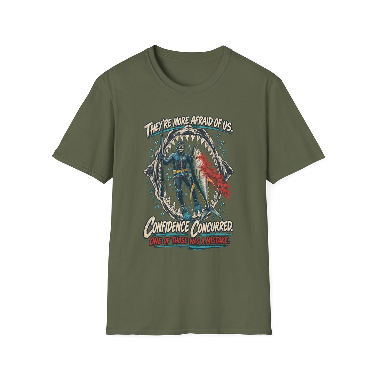 Spearfishing Confidence Offshore Fishing T-Shirt