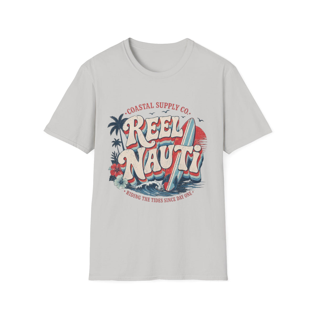 Reel Nauti Retro Surf Coastal T-Shirt