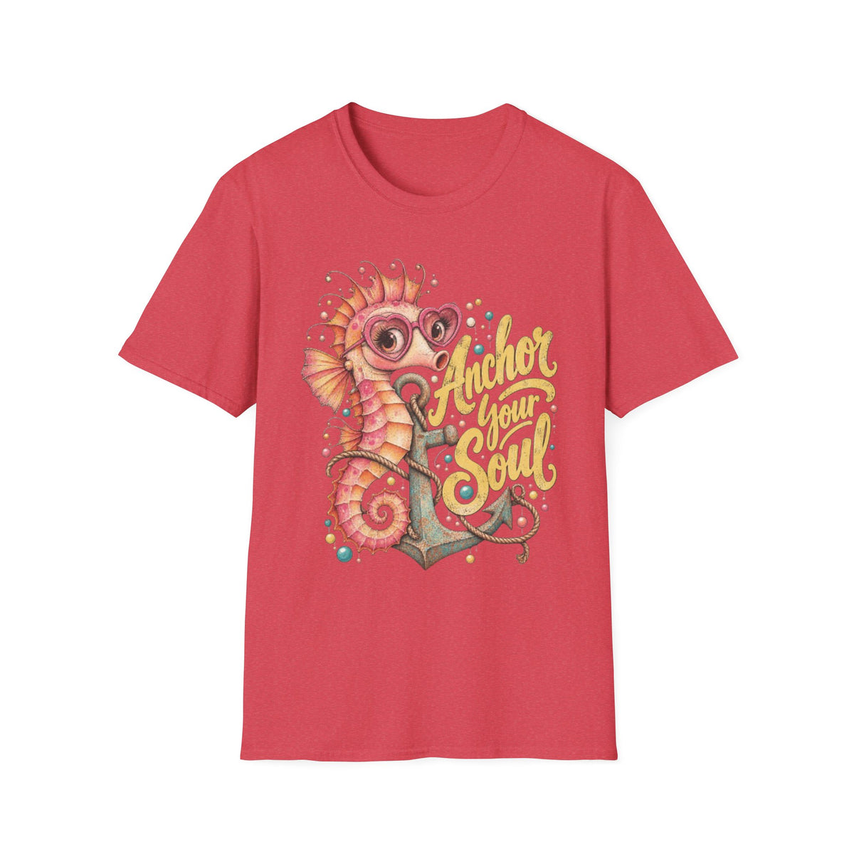 Anchor your Soul Retro Coastal Beach T-Shirt